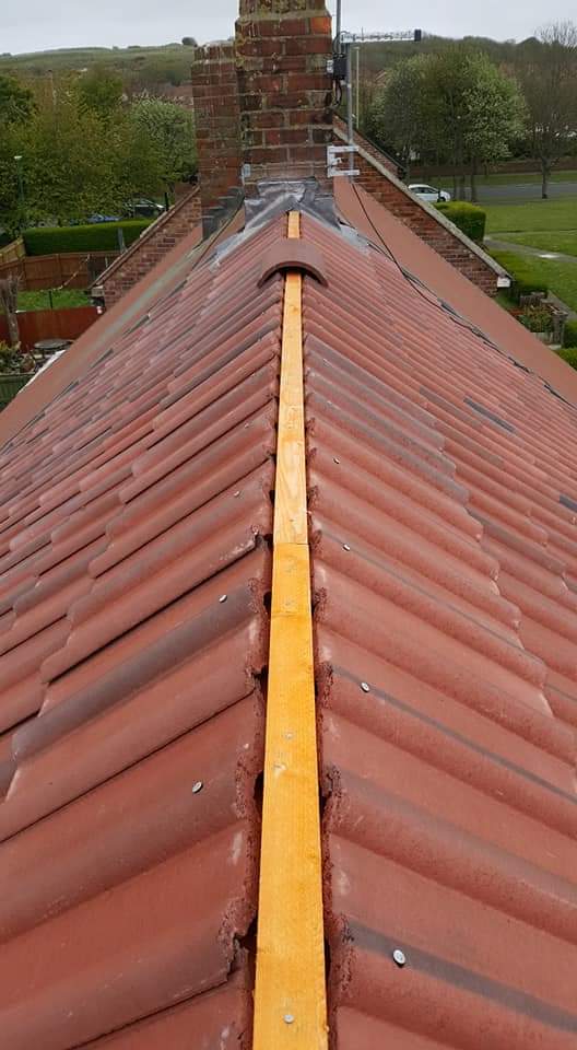 Roofing work