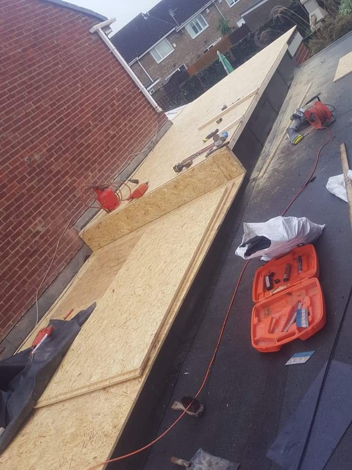 Roofing work