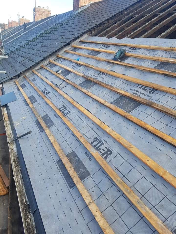Roofing work