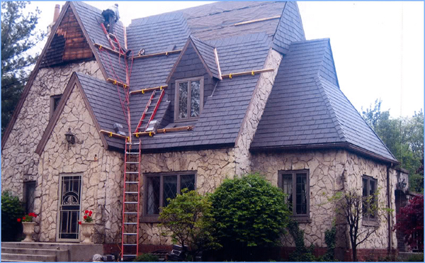 Roofing work