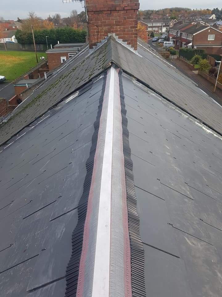 Roofing work