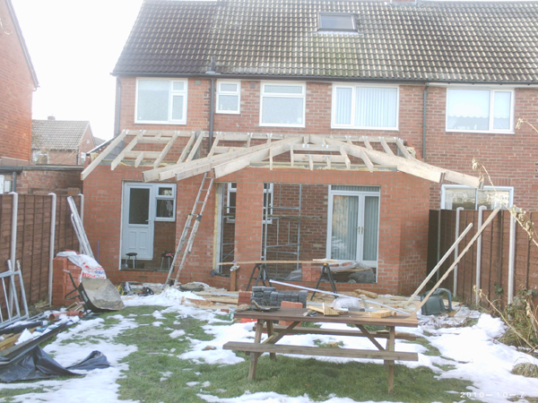 Roofing work