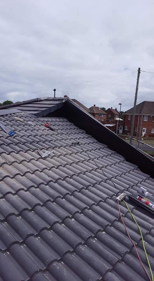 Roofing work