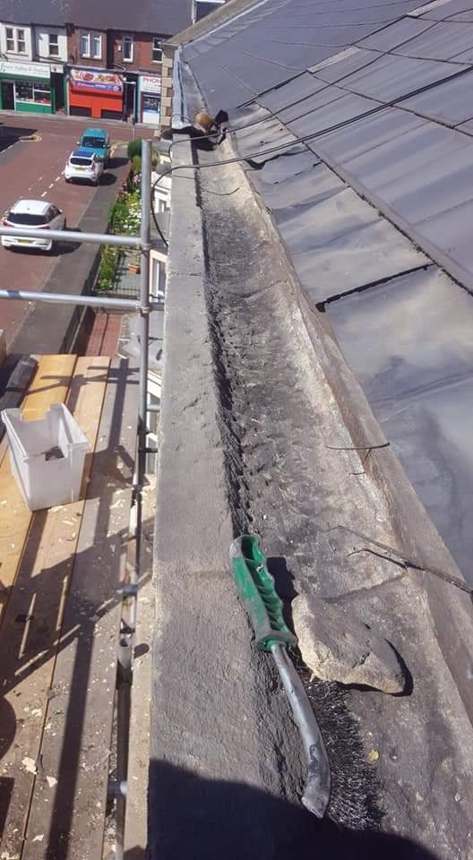 Roofing work