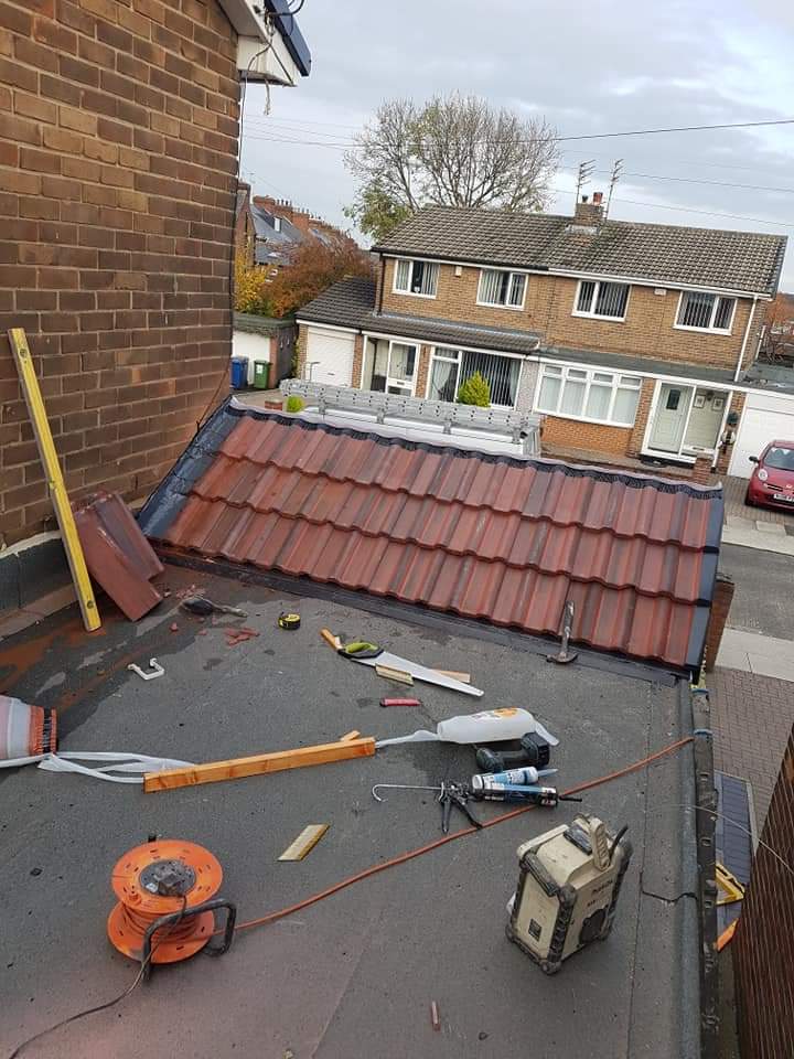 Roofing work
