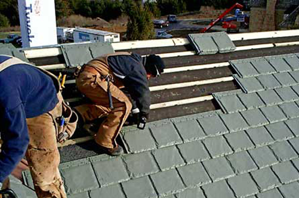 Roofing work