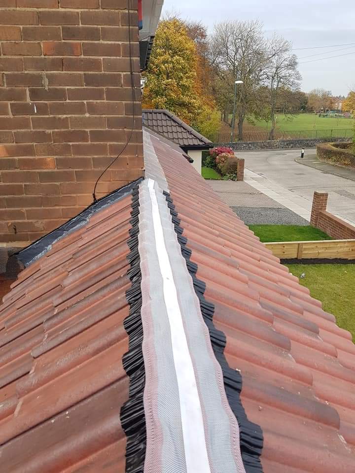Roofing work