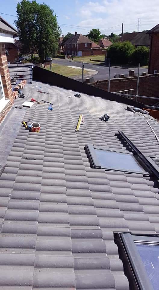 Roofing work