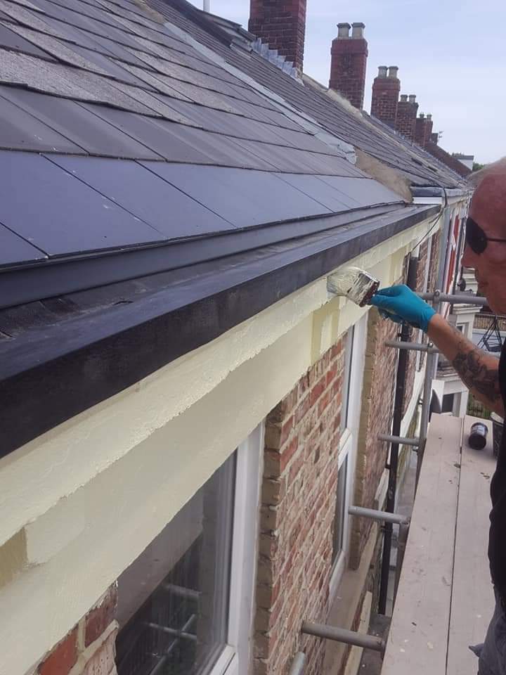 Roofing work