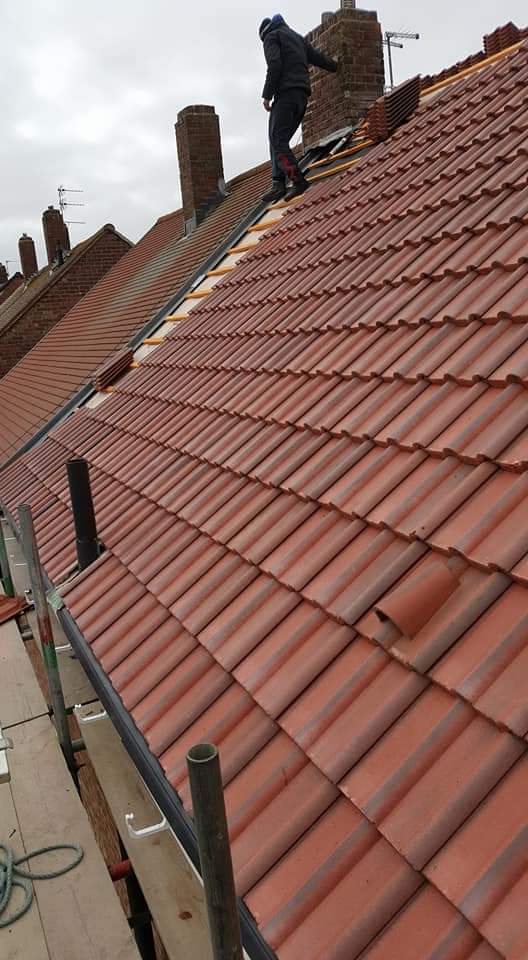 Roofing work