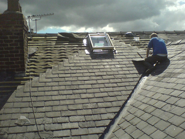 Roofing work