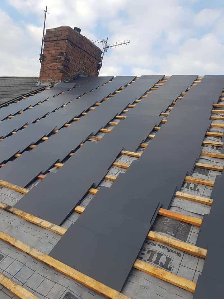 Roofing work