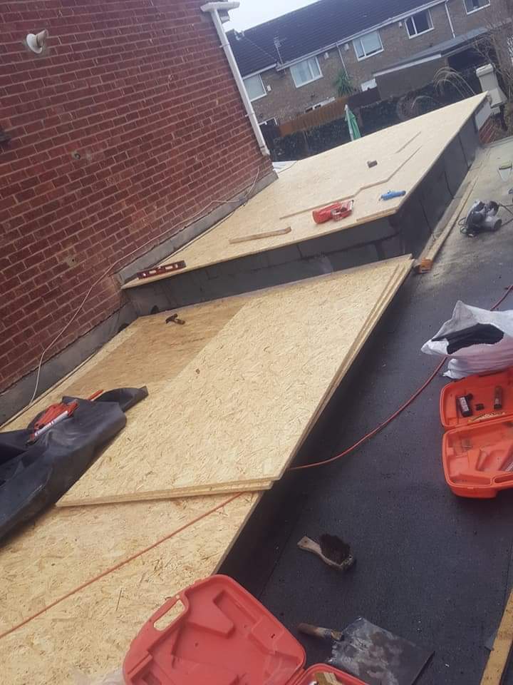 Roofing work